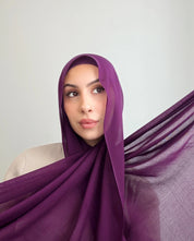 Plum Modal Hijab set