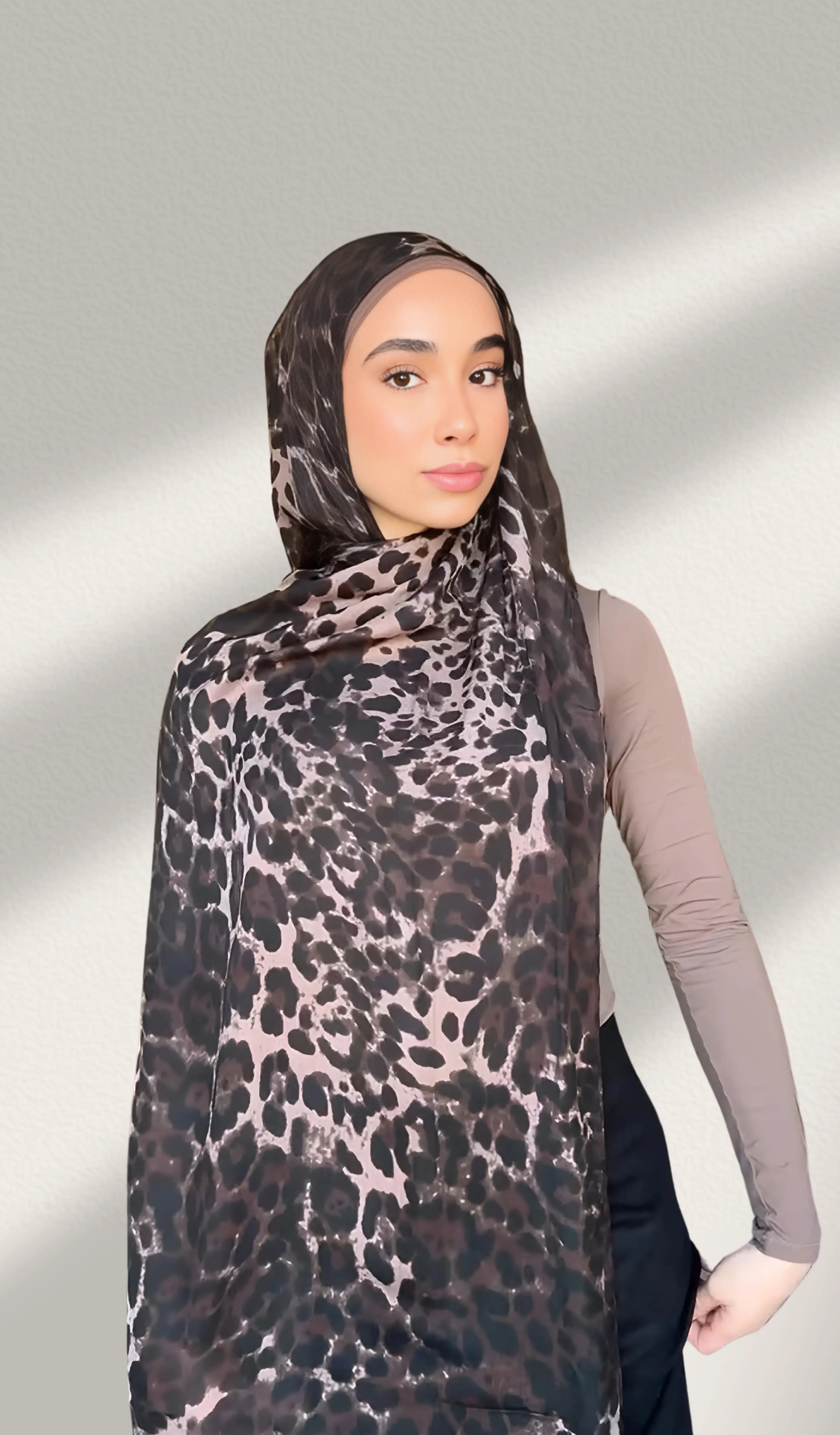 Leopard Print Modal Hijab