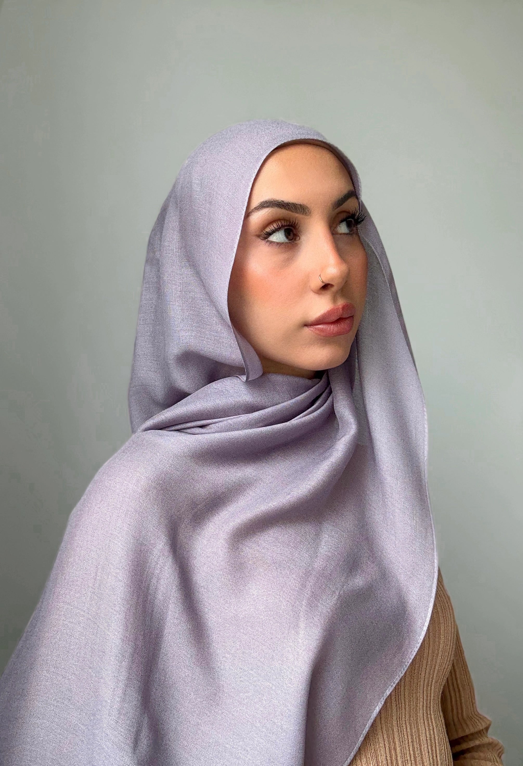 Lilac Modal Hijab set