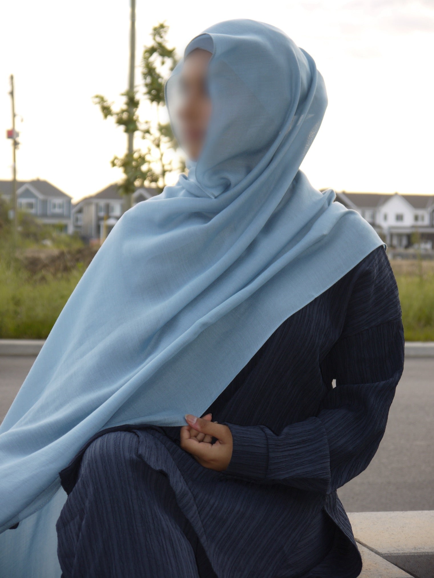 Sky Modal Hijab Set
