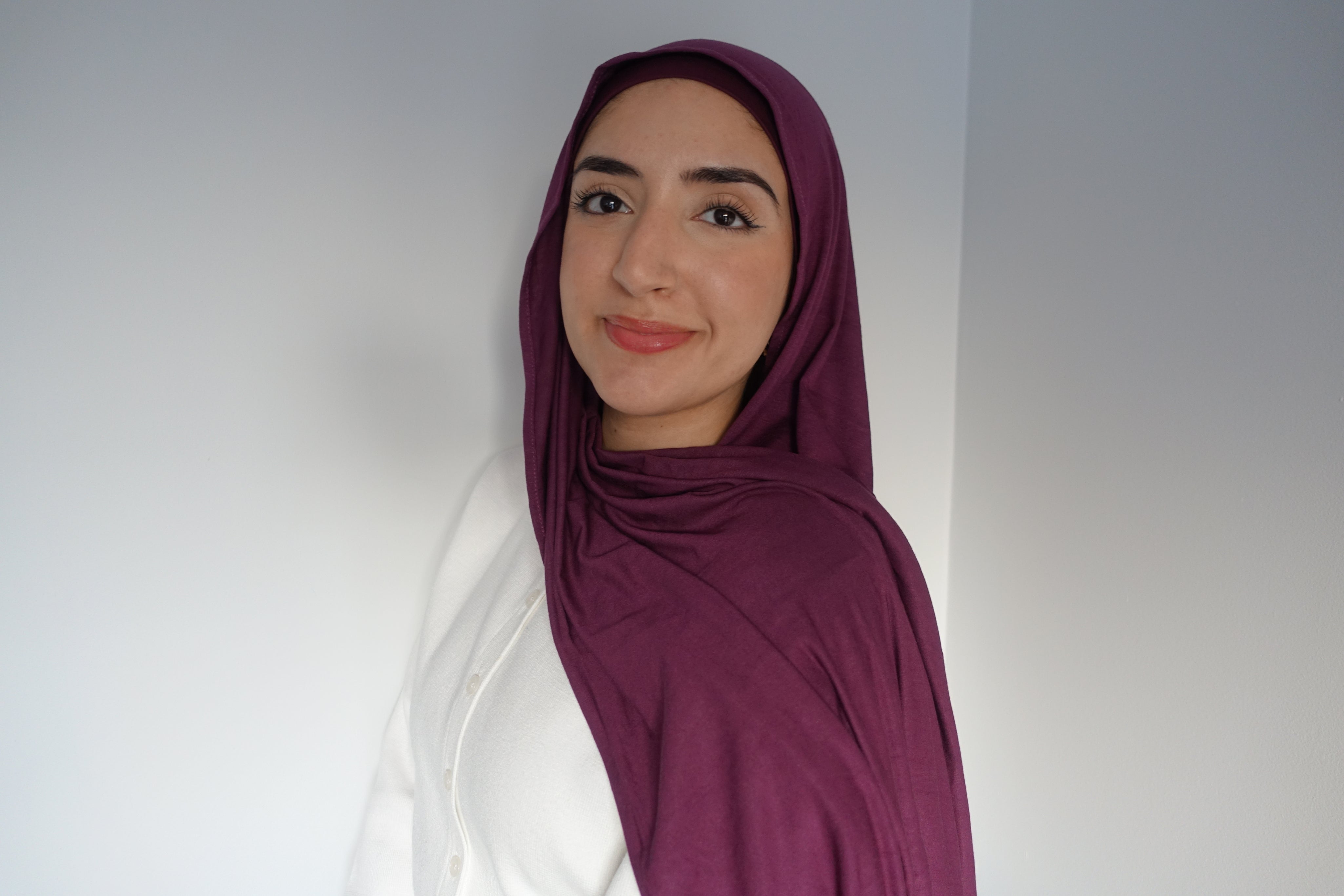 Grape Jersey Hijab Set