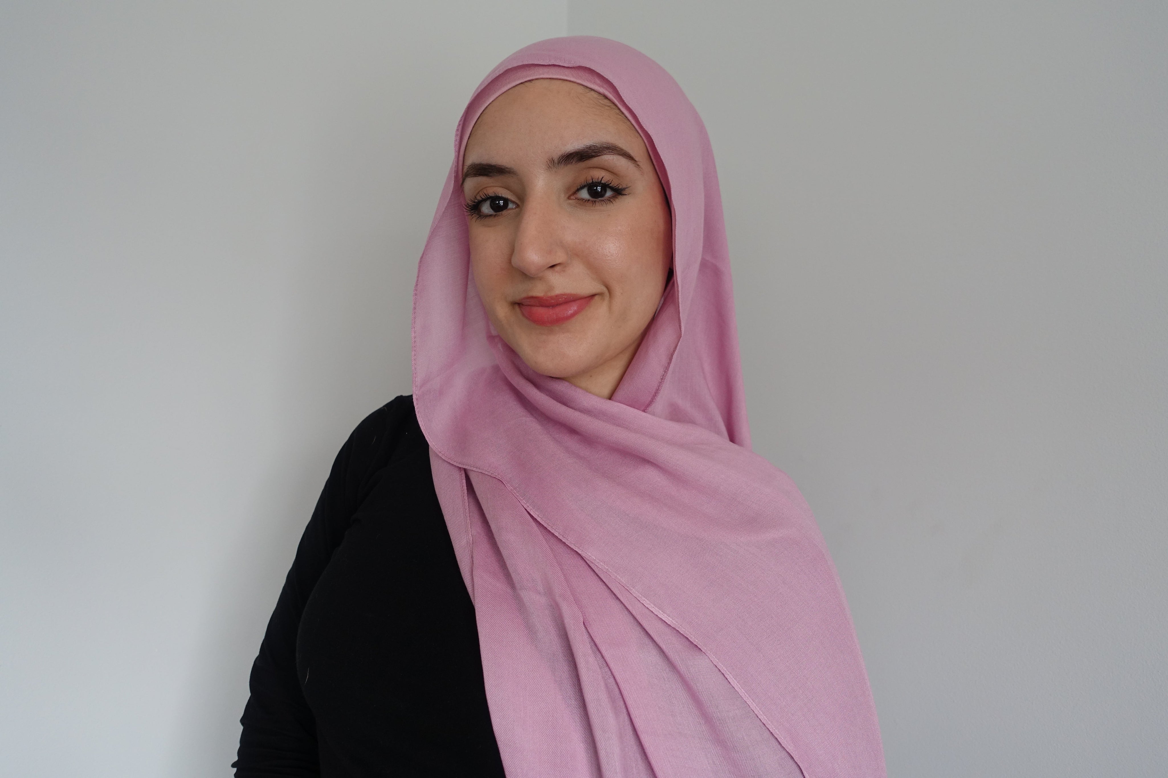 Pink Rose Modal Hijab Set